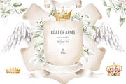 Coat of arms design kit, an Illustration by TheCuteShop (Thumbnail 1 of 6)