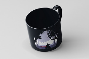 Small Ceramic Mug Mock-Up