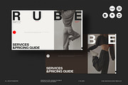 RUBE | Services Guide Presentation, a Presentation Template by CreativexGenius (Thumbnail 1 of 11)