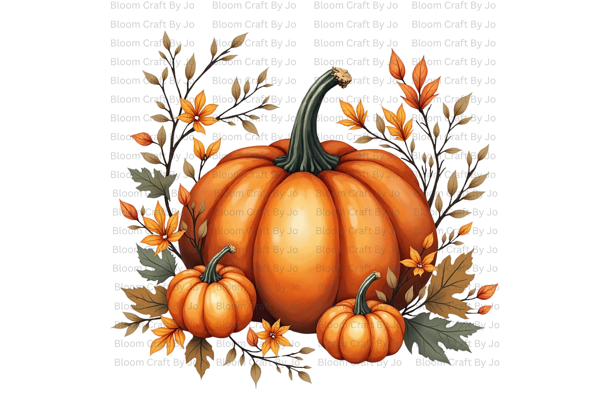 Pumpkin Wreaths and Frames, a Decorative Illustration by Bloom Craft Creations (Photo 11 of 12)