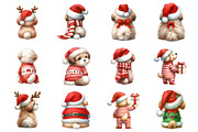 Funny Christmas Dog from Behind, a Seasonal Illustration by CitraGraphics (Thumbnail 2 of 6)