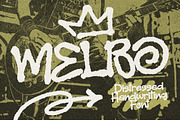 MELBO – Distressed Handwriting Font, a Handwritten Font by Blankids Studio (Thumbnail 1 of 10)