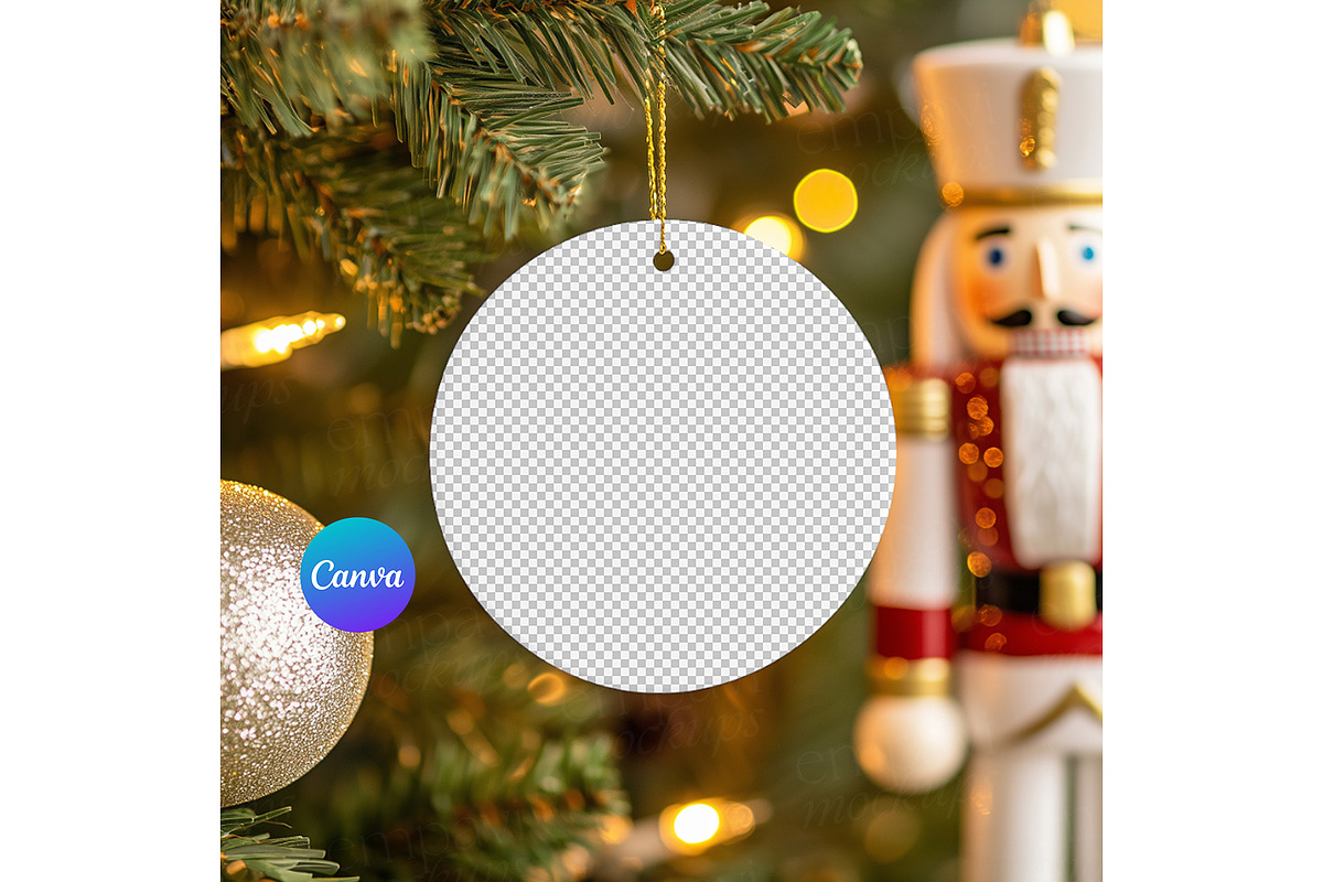 Ceramic Ornament Mockup, a Merchandise Mockup by EmpaviMockups (Photo 2 of 4)
