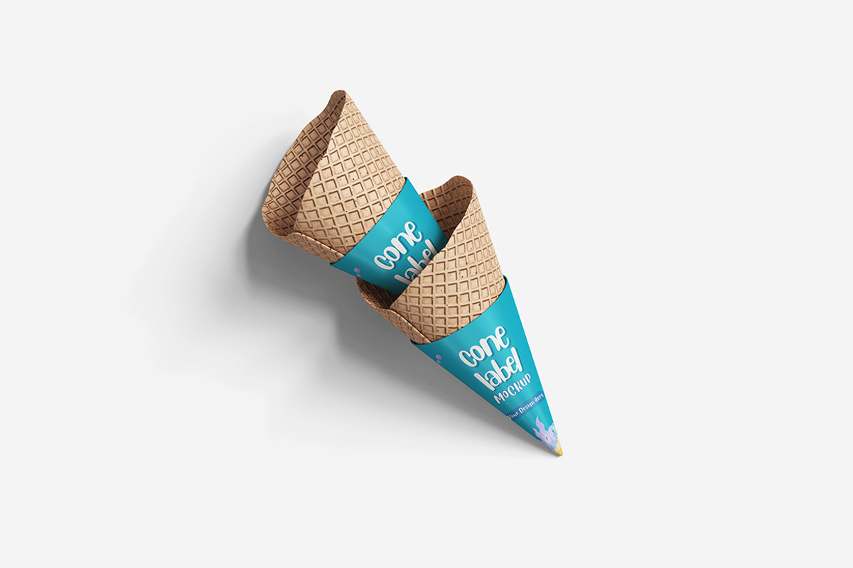 Cone Label Mockup, a Product Mockup by MrLetters (Photo 2 of 5)