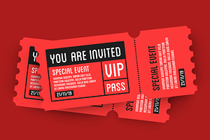 VIP Entry Pass Ticket Stub Design, a Background Graphic by Orange Graphics