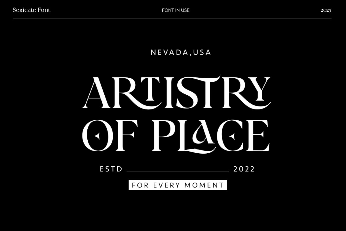 Sericate - Ligature Font, a Serif Font by Mulkan Nazir (Photo 2 of 19)