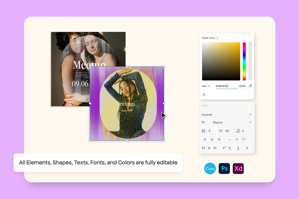 Feel - Social Media Kit CANVA & PS, a Social Media Template by Sparrow & Snow (Photo 14 of 25)