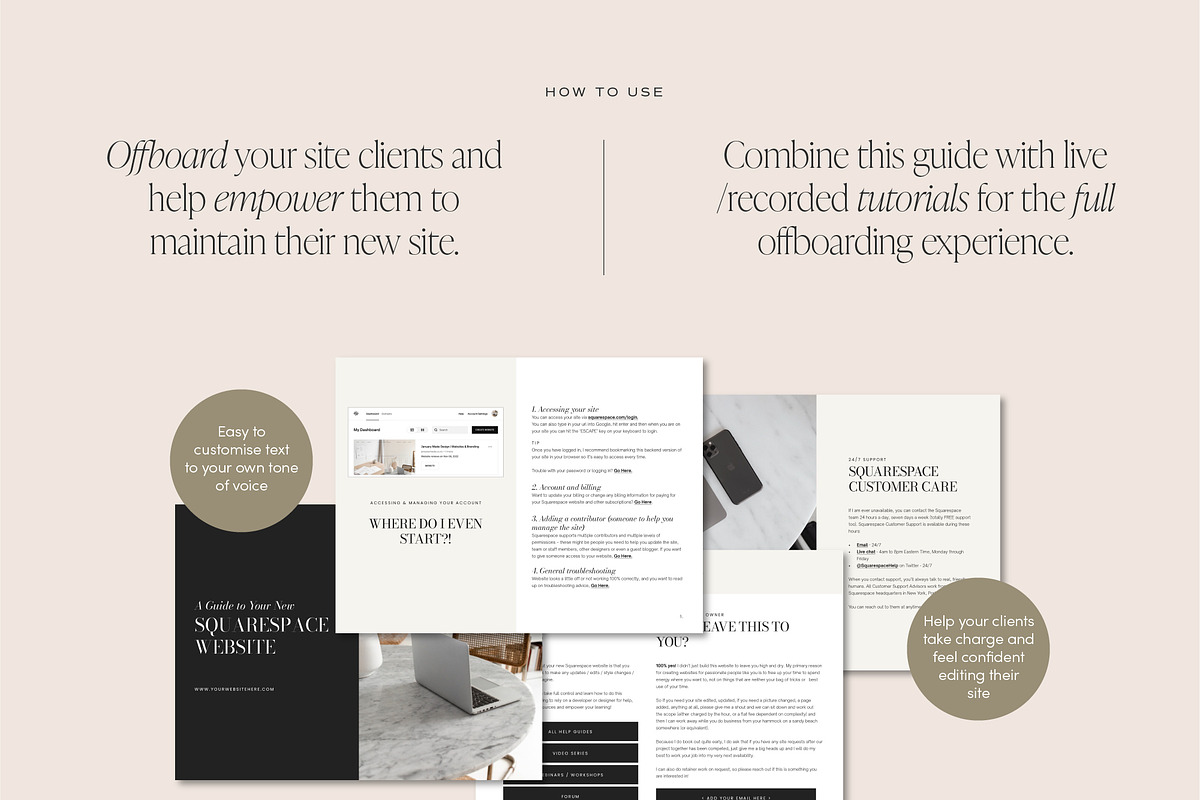 Squarespace Website Guide Template, a Presentation Template by January Made Design (Photo 3 of 8)