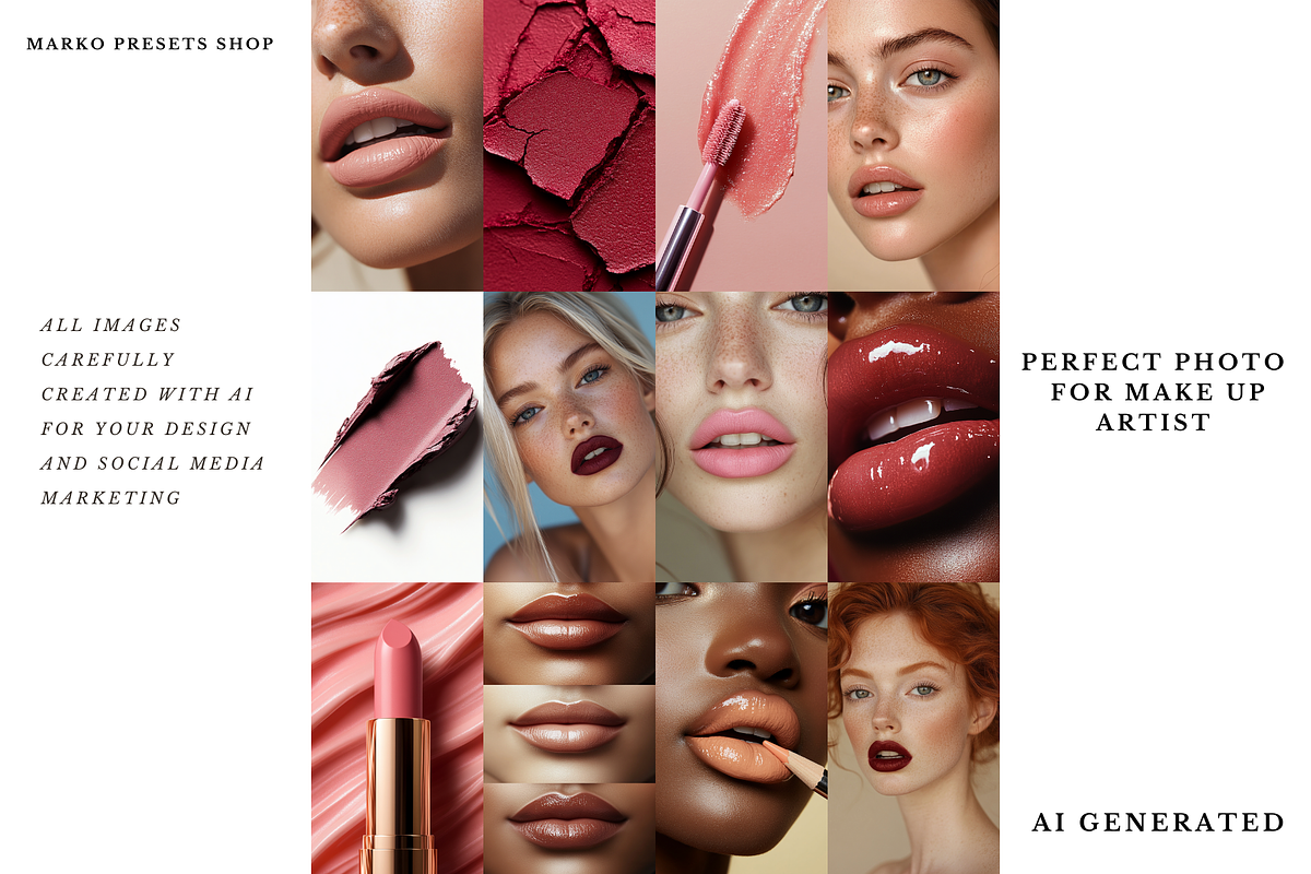Aesthetic Makeup Beauty Stock images, a Beauty & Fashion Photo by MarkoPresets (Photo 6 of 9)