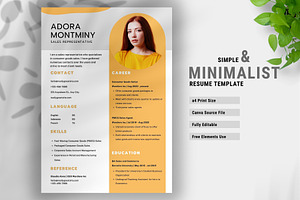 Resume / CV Template Cover Letter