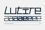 Lutire | Display Font Family, a Sans Serif Font by ESEM (Thumbnail 1 of 6)