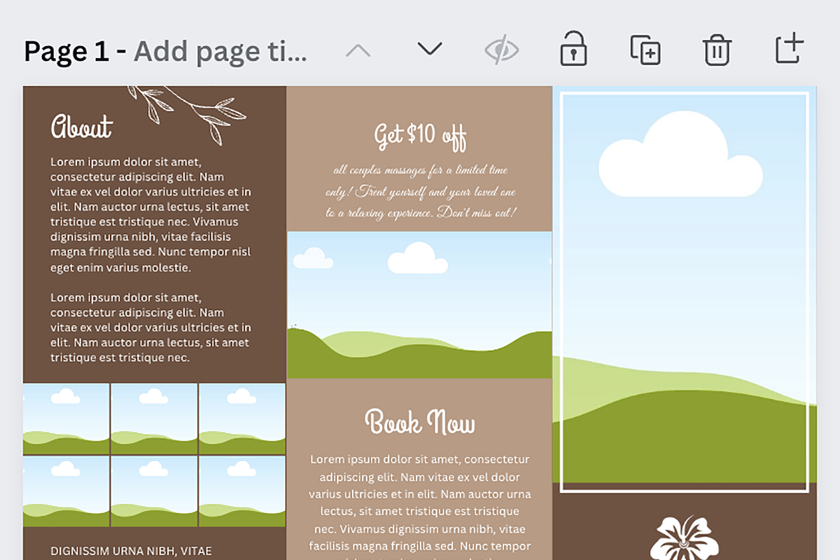 Beauty Service Canva template, a Brochure Template by AIW SOLUTIONS (Photo 2 of 4)