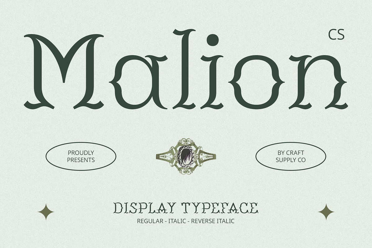 CS Malion – Classic Font, a Serif Font by Craft Supply Co. (Photo 1 of 8)