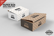 Meal Snack Food Box Packaging Mockup, a Packaging Mockup by INCDesign (Thumbnail 1 of 6)