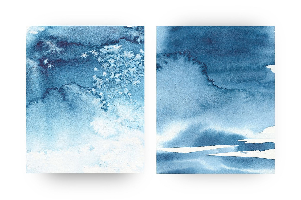 Indigo Blue abstract backgrounds, a Texture Graphic by Kolorata Art (Photo 5 of 5)