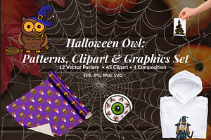 Halloween Owl Set
