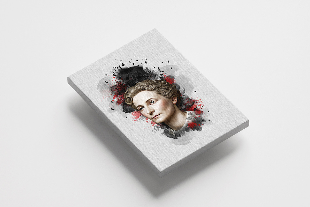 Watercolor Canvas Frame Art Effect, an Action Add-On by MRI STUDIO (Photo 18 of 34)