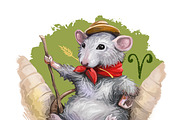 2020 year RAT Horoscope Zodiac Signs, an Animal Illustration by Dneprstock (Thumbnail 3 of 8)