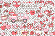 Groovy Valentine's Day SVG PNG, a Seasonal Illustration by Chonnieartwork (Thumbnail 2 of 6)