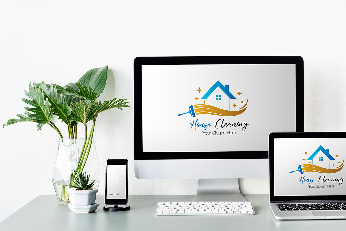 Modern Cleaning Service Logo, a Branding & Logo Template by YUDesignStore (Photo 3 of 10)