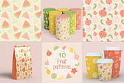 Fruits seamless pattern, a Pattern Graphic by LartGraphics (Thumbnail 1 of 8)