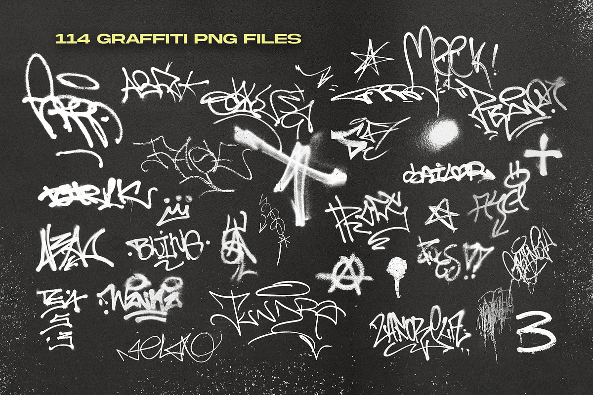 Graffiti Street's Pack PNG Elements, an Object Graphic by Broken Bitmap (Photo 3 of 20)
