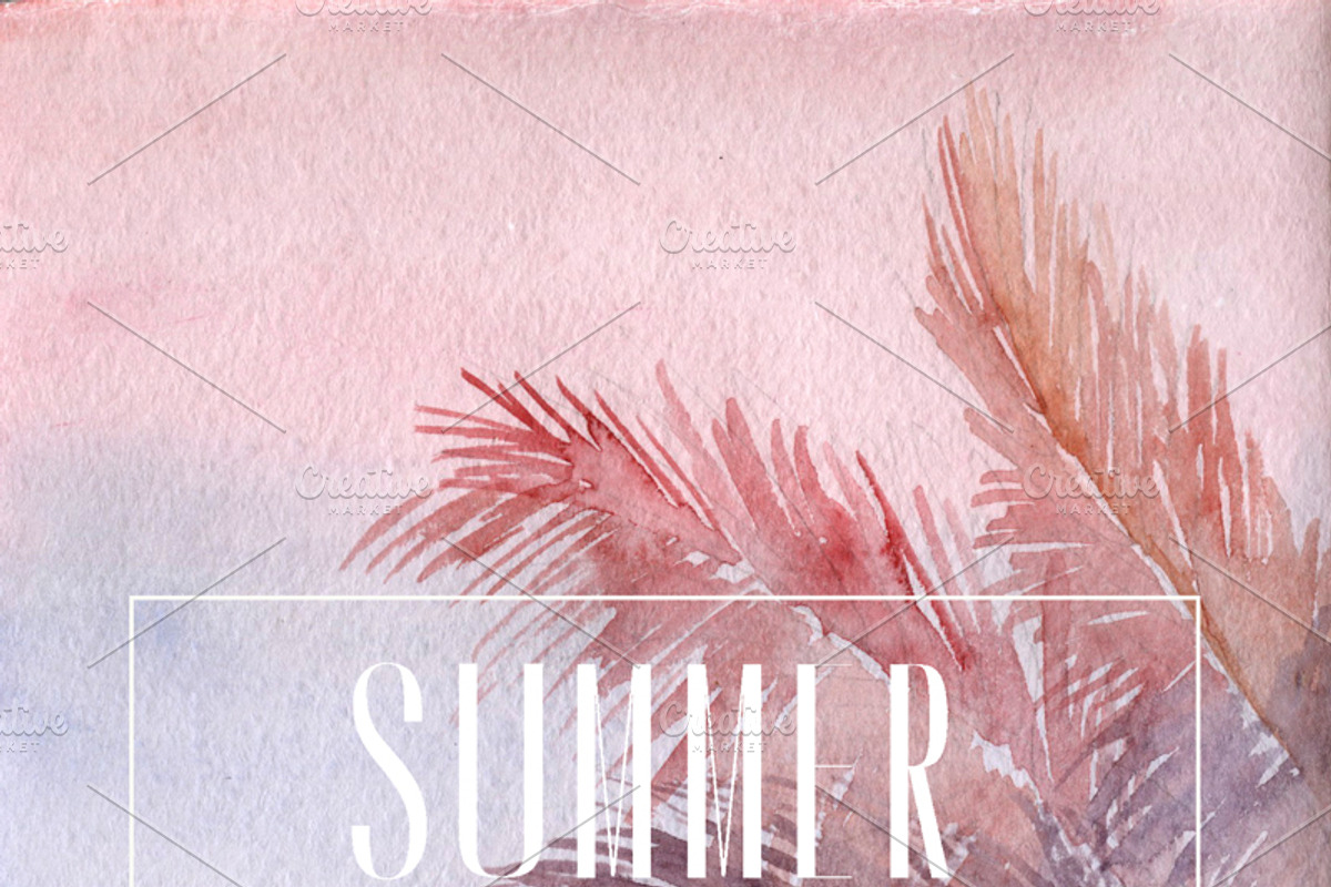 Watercolor beach backgrounds, a Texture Graphic by Inna Vinchenko Designs (Photo 4 of 7)