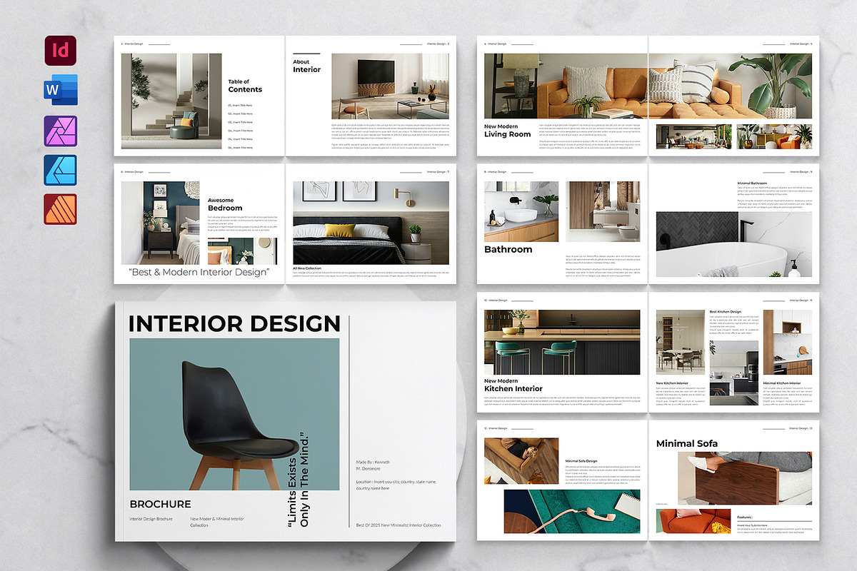 Interior Design Brochure Landscape
