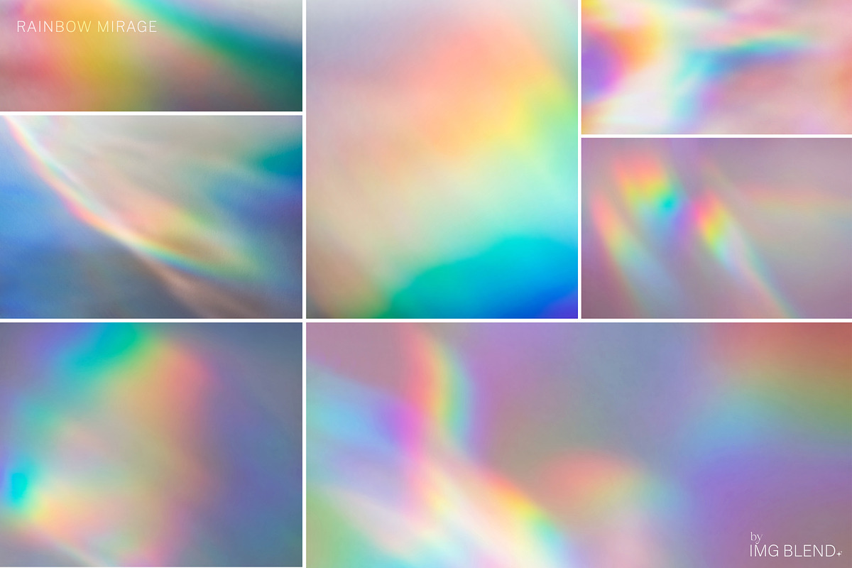 Rainbow Mirage Holo Backgrounds Set, a Background Photo by Imageblend (Photo 4 of 8)