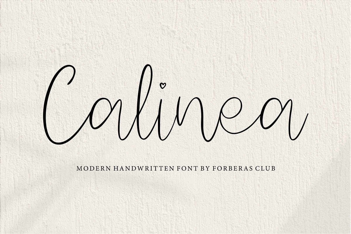 Calinea, a Script Font by Forberas Club (Photo 1 of 7)