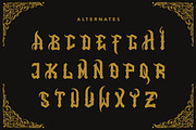 Fire Wisdom - Blackletter Font, a Blackletter Font by Arendxstudio (Thumbnail 9 of 9)