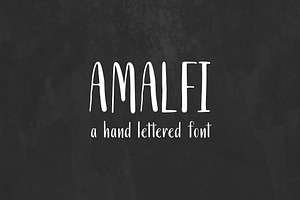 Amalfi. Multilingual + Cyrillic Font