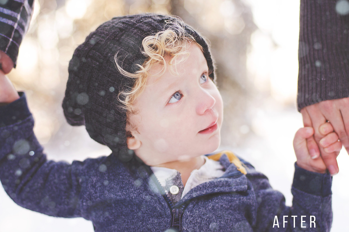Let It Snow Photography Overlays, a Layer Style Add-On by Ashley Alexandra Design (Photo 4 of 11)