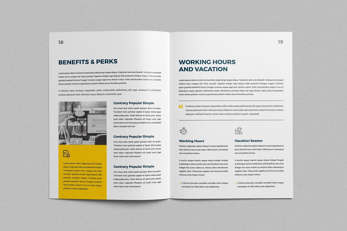 HR / Employee Handbook, a Brochure Template by ArtisticLand (Photo 10 of 11)