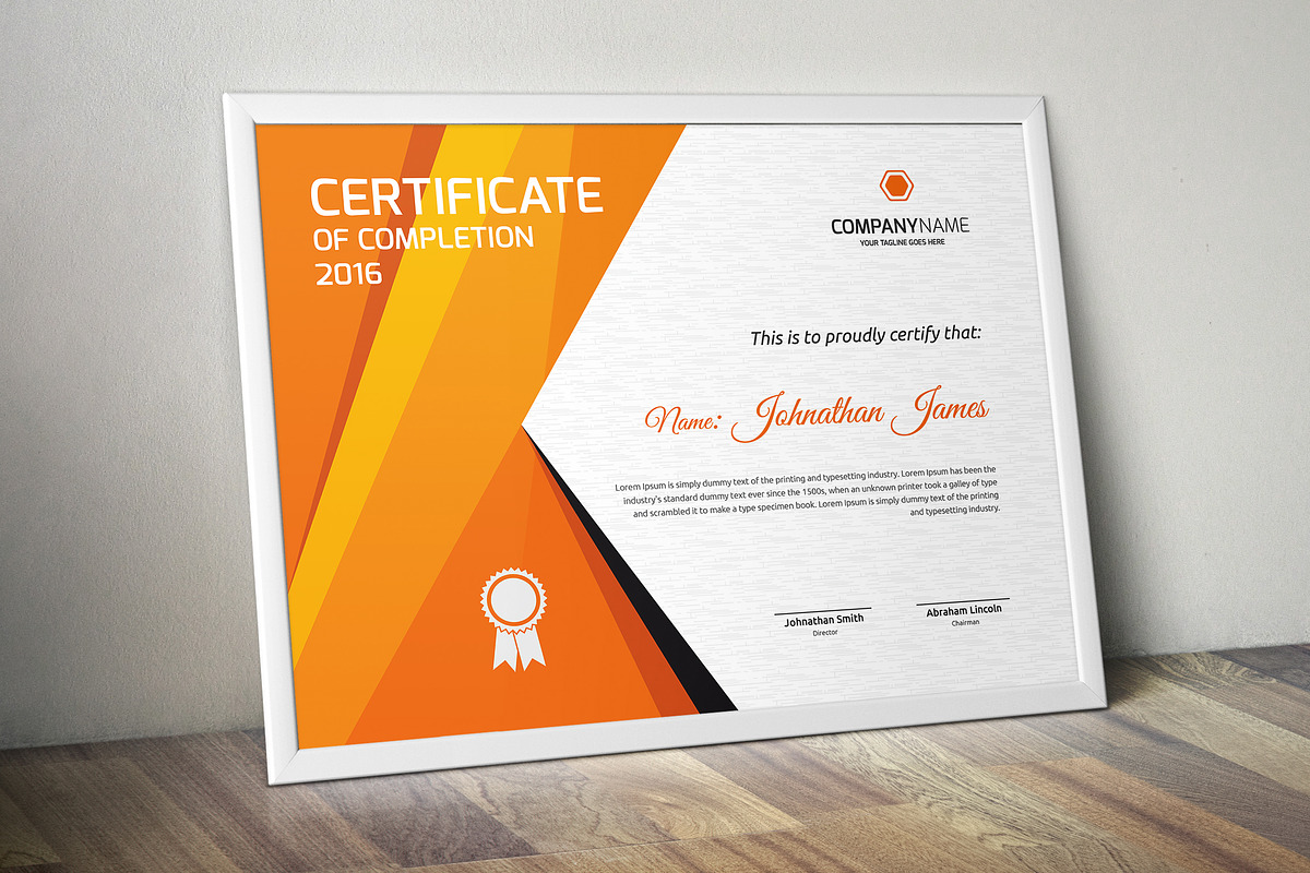 Certificate Word | PSD | AI, a Stationery Template by Curve Design (Photo 3 of 4)