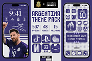 Argentina Theme Pack | Away Kit, an Icon by IconsEngineer (Thumbnail 1 of 11)