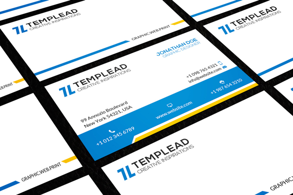 Corporate Business Card CM120, a Business Card Template by annozio (Photo 4 of 4)