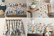 Watercolor Ink Floral Patterns, a Pattern Graphic by Ninterints (Thumbnail 7 of 11)