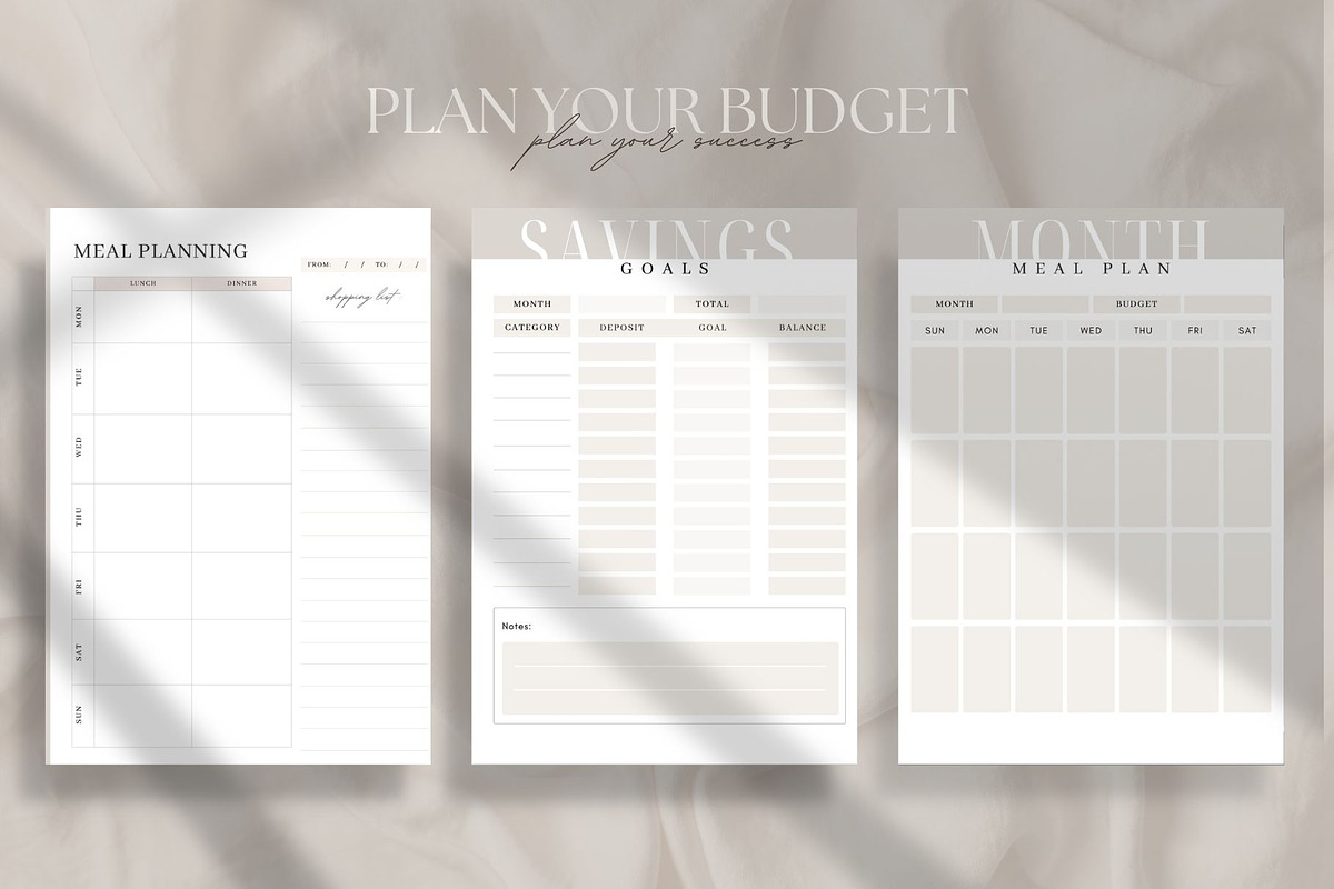 Yearly budget Planner Template, a Magazine Template by Marketello Studio (Photo 3 of 12)
