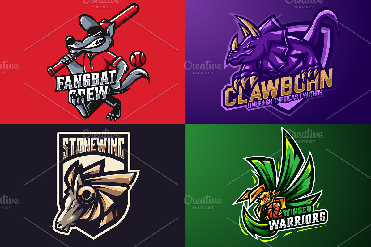 Gaming Mascot Logo Design Collection, an Object Graphic by Ismael Hossain (Photo 1 of 4)