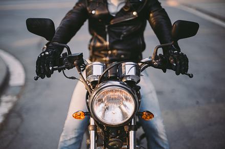 Old motorbike featuring biker, riding, and transportation, a Transportation Photo by Julia Brenner