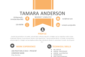 2 In 1 Ribbon Word Resume Pack