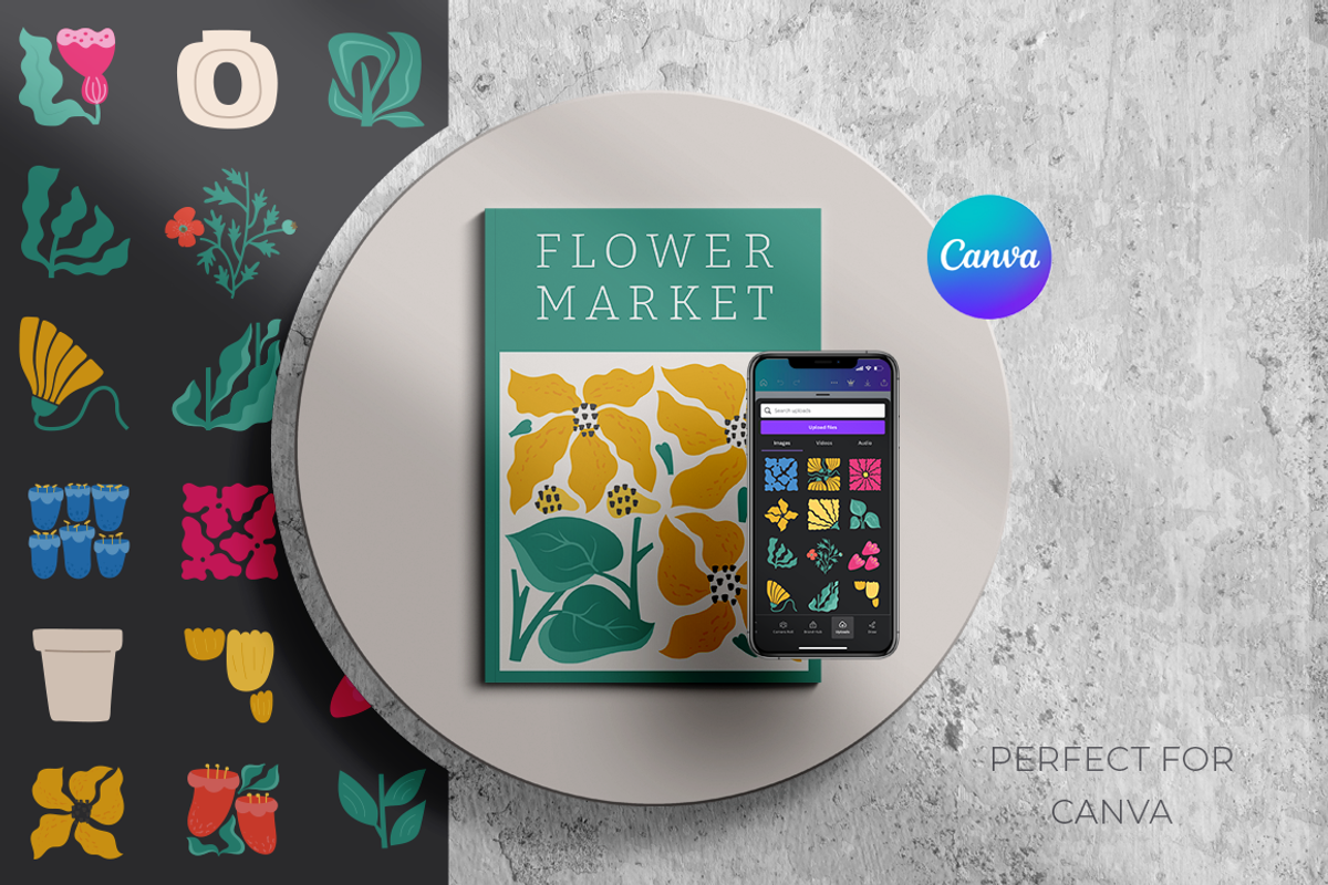 Abstract Flora. Poster Creator, a Decorative Illustration by Purrga (Photo 9 of 10)