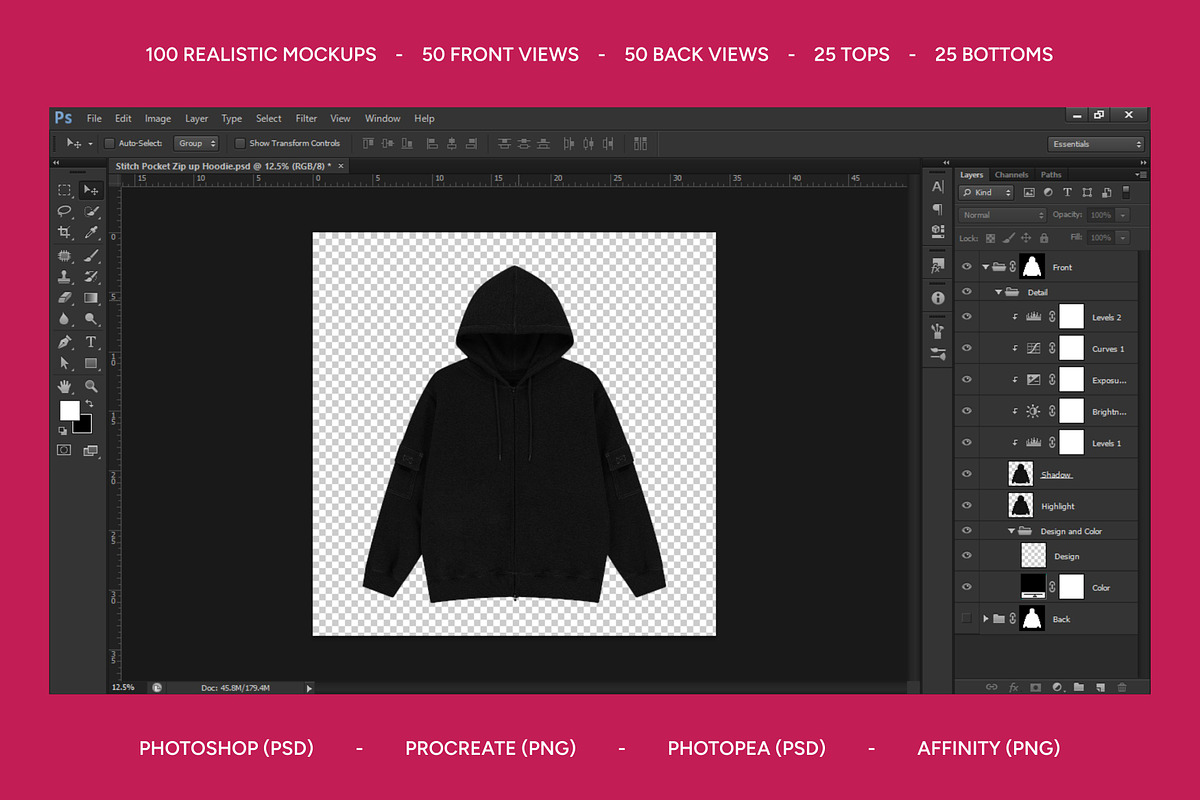 Streetwear Apparel Templates, a Bottom Mockup by AtelierDuVow (Photo 2 of 10)