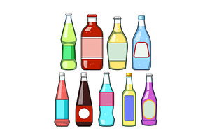 Collection of assorted soft drink, a Food Illustration by pikepicture