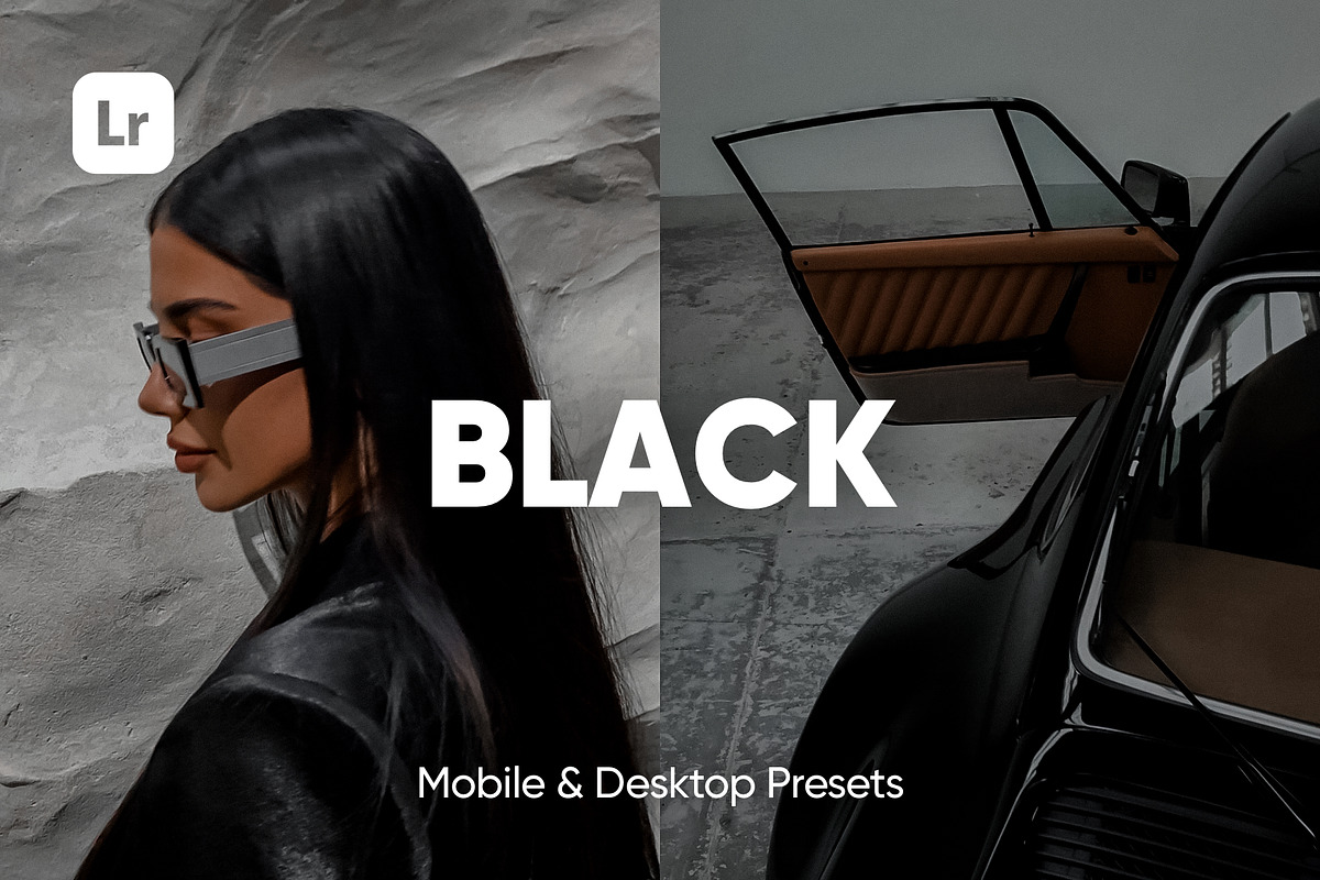 5 BLACK LIGHTROOM PRESETS, a Preset Add-On by Hot Buns Presets (Photo 1 of 11)