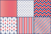 Nautical Patriotic Colors Papers, a Pattern Graphic by FrankiesDaughtersDesign (Thumbnail 2 of 3)