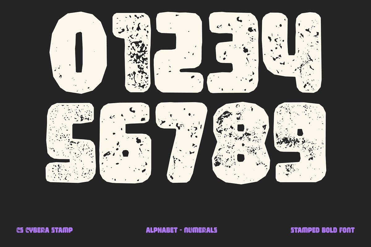 CS Cybera Stamp, a Sans Serif Font by Craft Supply Co. (Photo 6 of 8)
