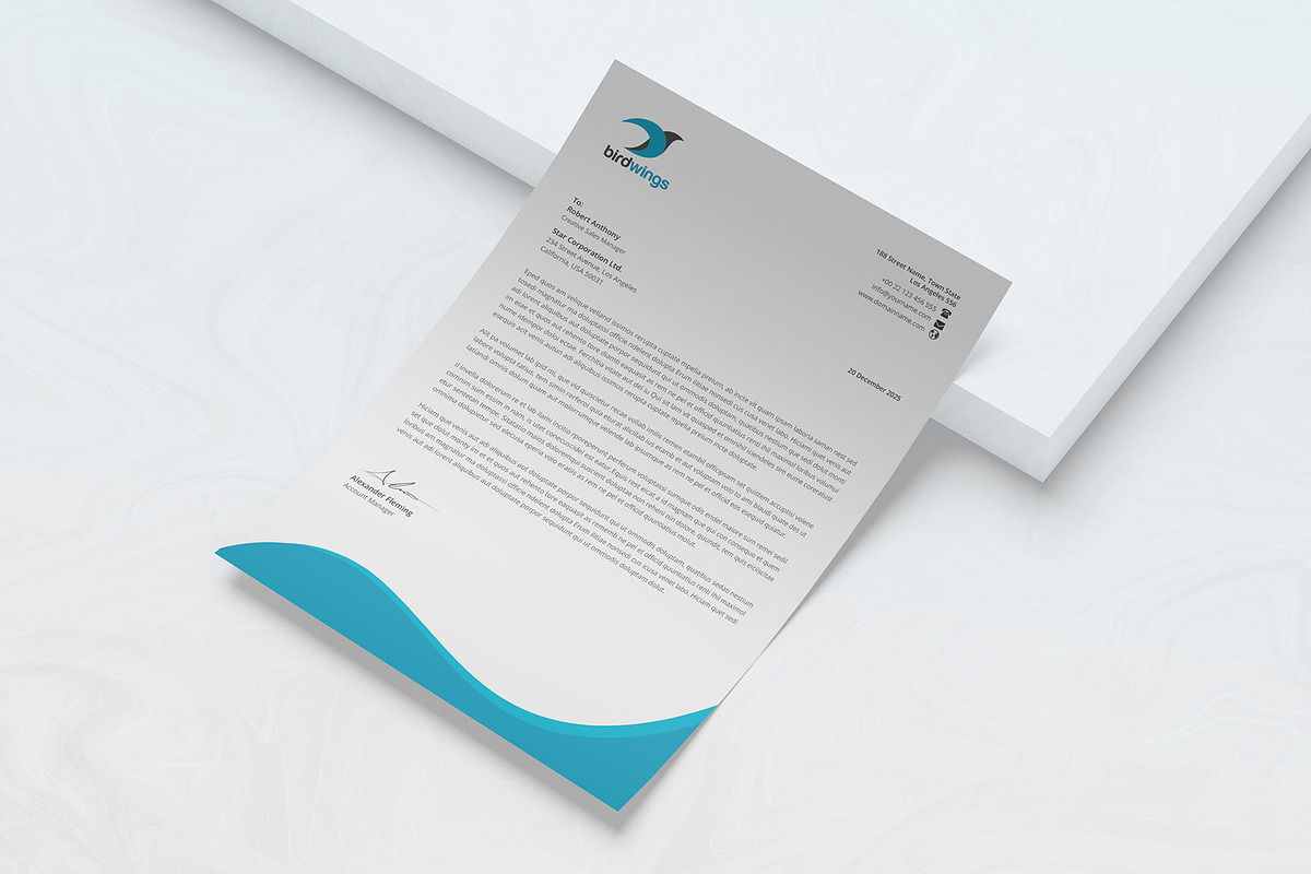 Letterhead, a Stationery Template by DesignDevisers (Photo 4 of 10)