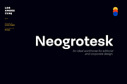 Neogrotesk, a Sans Serif Font by Los Andes Type (Thumbnail 1 of 15)